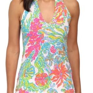 Lilly Pulitzer Arya Tank Top Resort White Casa Marina Small New RARE GORGEOUS